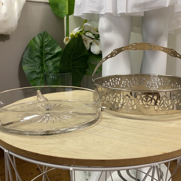 Vintage Silver and glass hors-d’œuvre dish - Picture 5 of 8